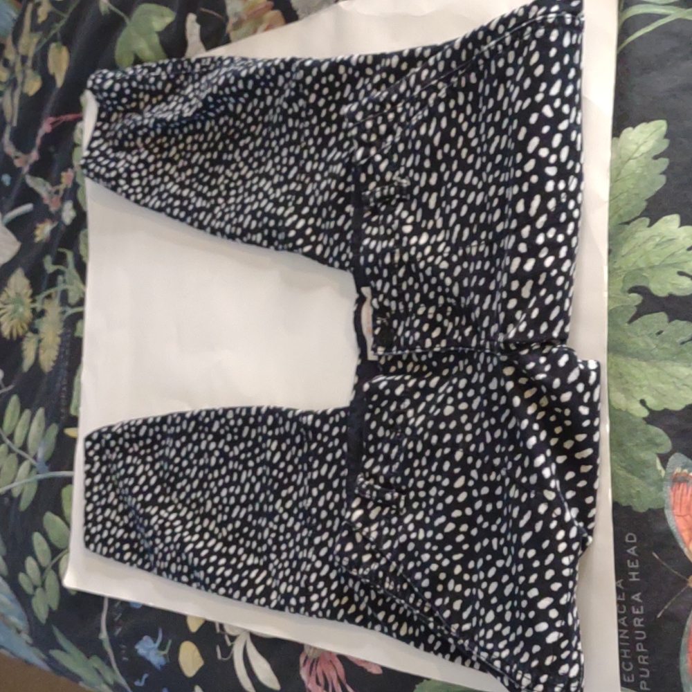 Tory Burch black & white abstrac print cargo pants size 29